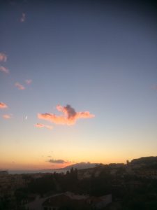 Nubes de atardecer